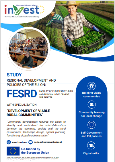 Study Specialization „Development of Viable Rural Communities “